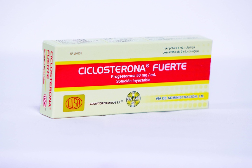 CICLOSTERONA FORTE 50MG AMP X UNID